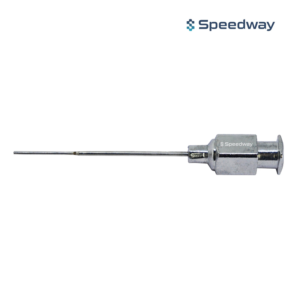 Lachrymal Cannula Reinforced (Straight) 20G Shaft having reinforced 12 mm 23G Cannula