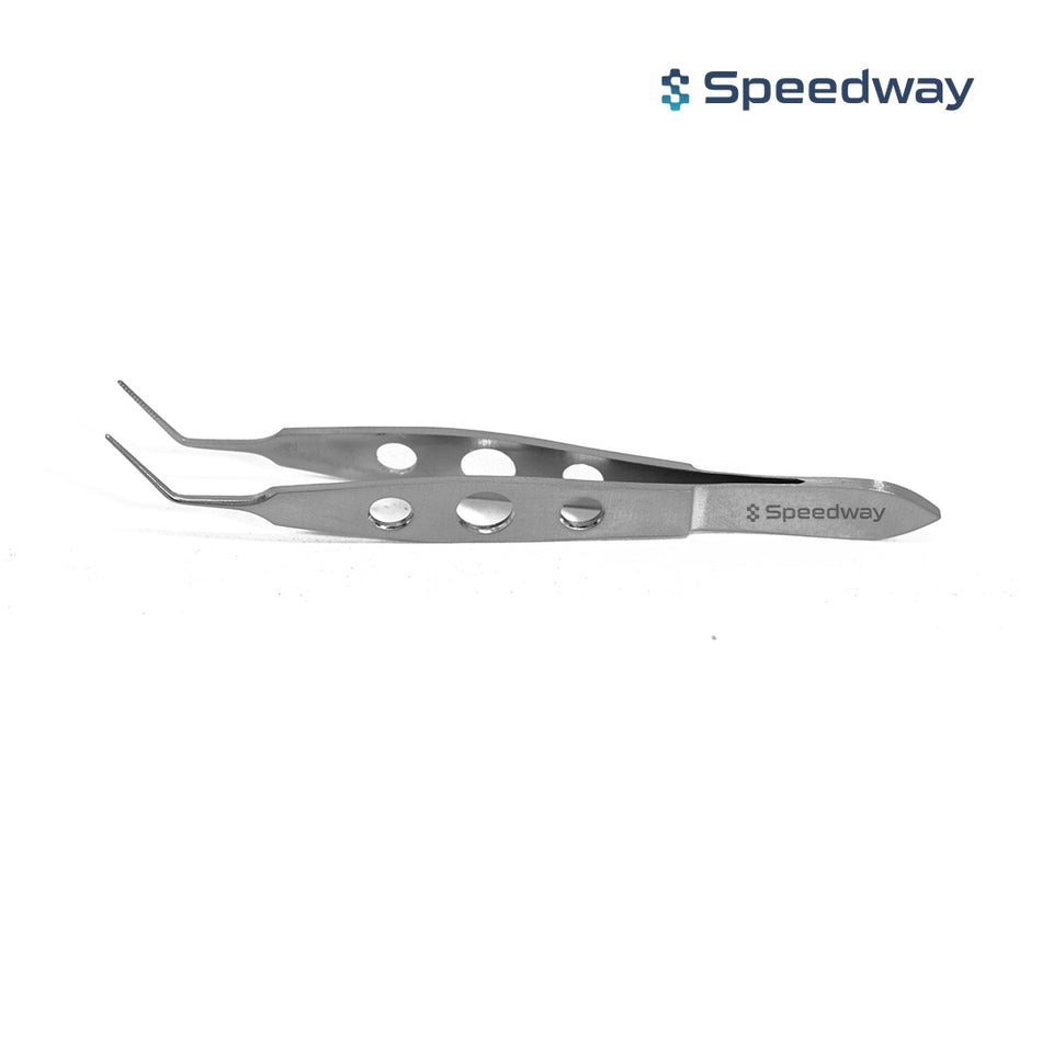 McPherson Angled Serrated Forceps SS