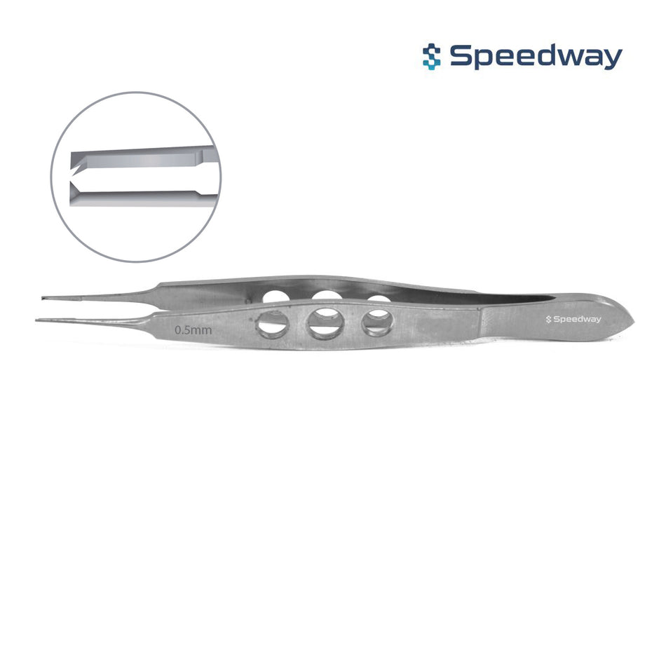 Castroviejo Suture Tying &amp; Corneal Forceps 0.5 mm