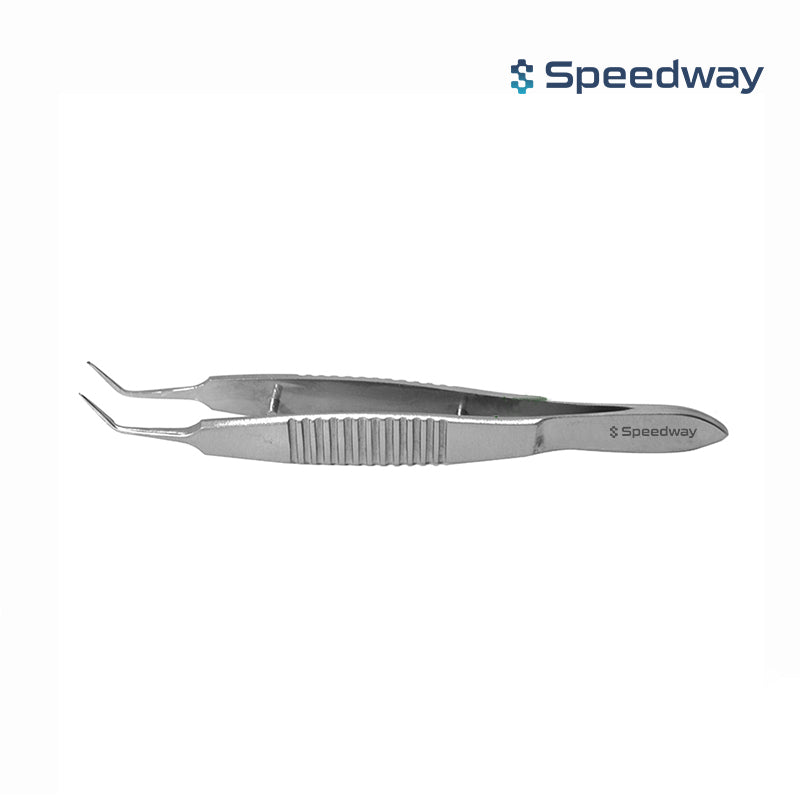 Mcpherson Suture Tying &amp; Corneal Forceps 1x2 Angled