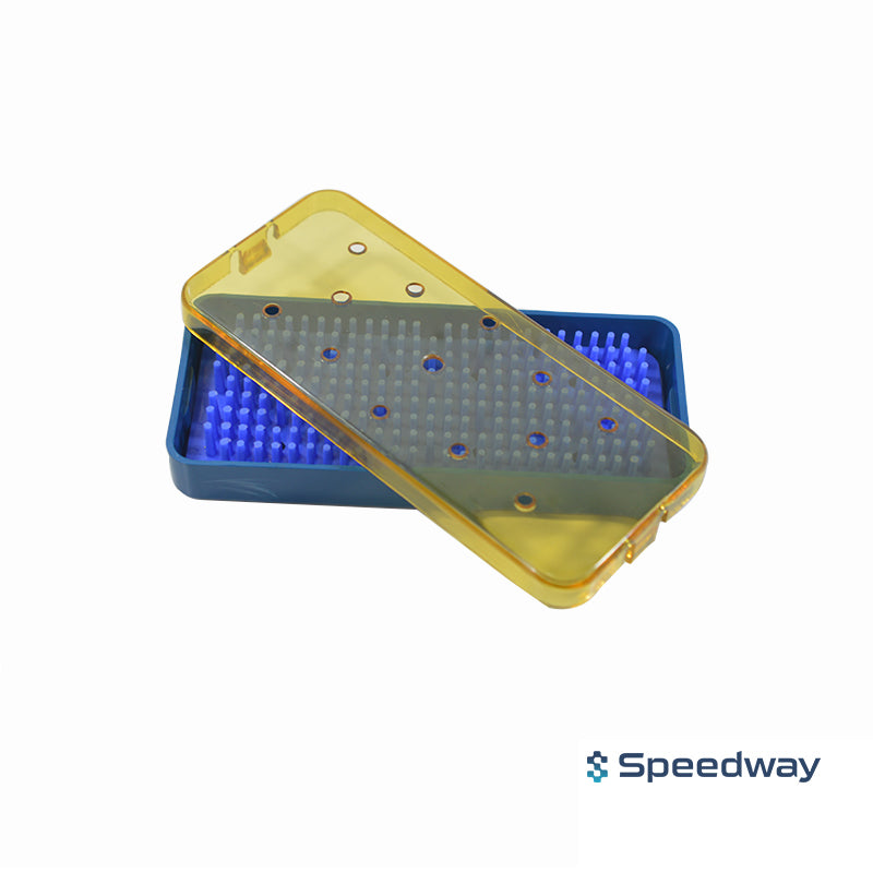 Plastic Sterilization Tray Size: 165(L) x 64(W) x 19(H) mm