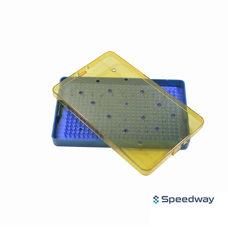 Plastic Sterilization Tray Size: 203(L) x 127(W) x 19(H) mm