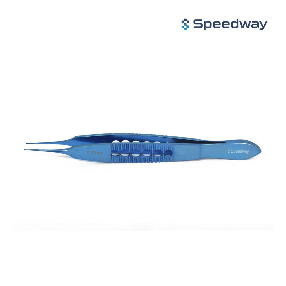 Speedway Suture Tying &amp; Corneal Forceps 0.12 mm Titanium