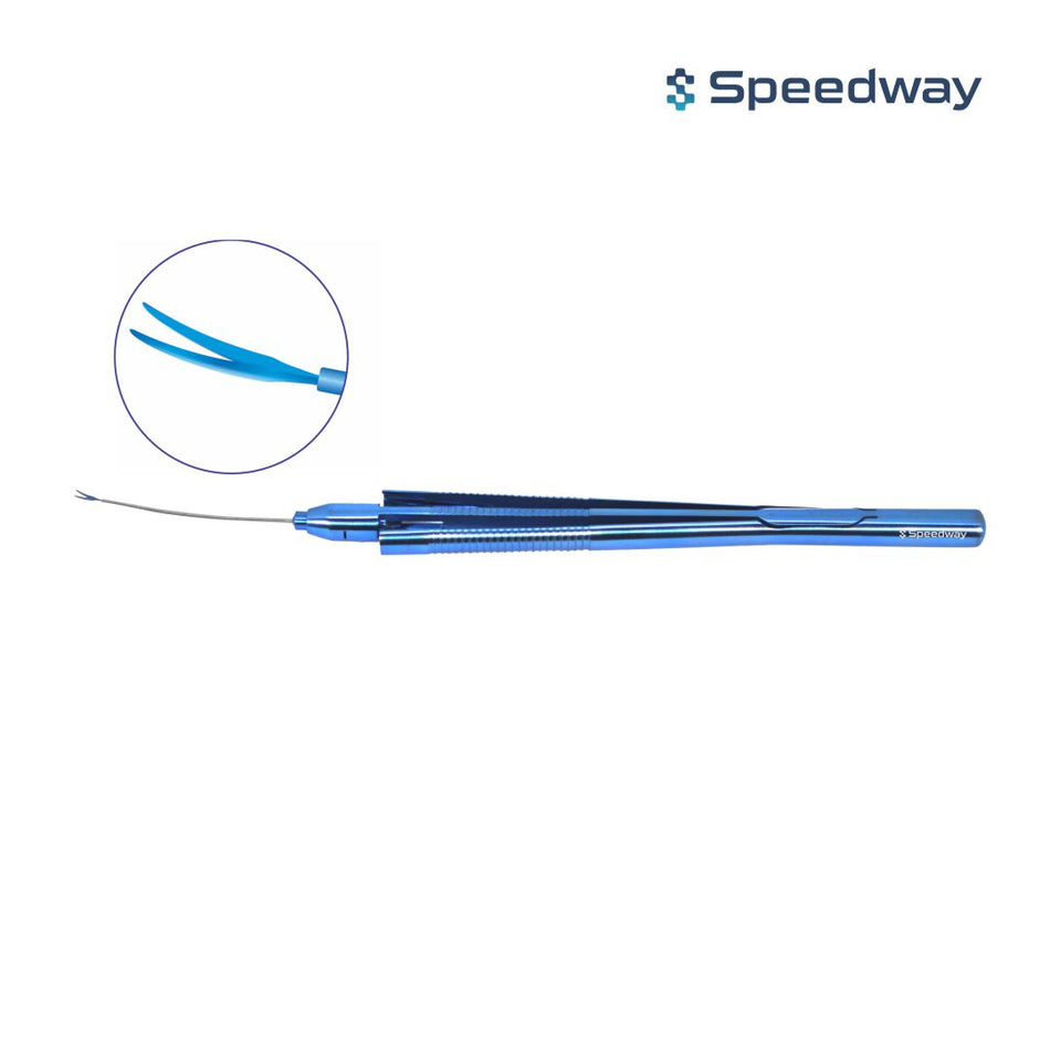 Speedway Vitreoretinal Curved Scissors Curved Shaft 23G