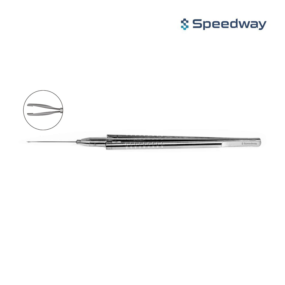 Speedway Vitreoretinal End Gripping Forceps Straight 25G