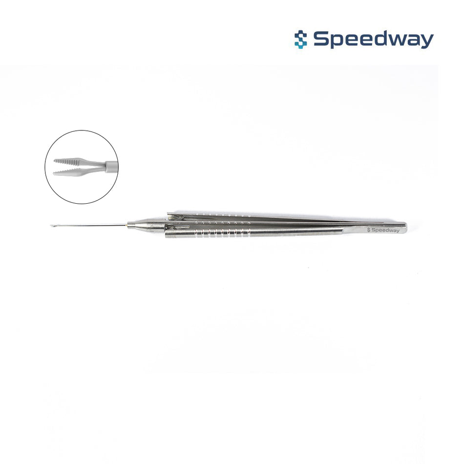 Speedway Vitreoretinal Serrated Forceps Straight 23G