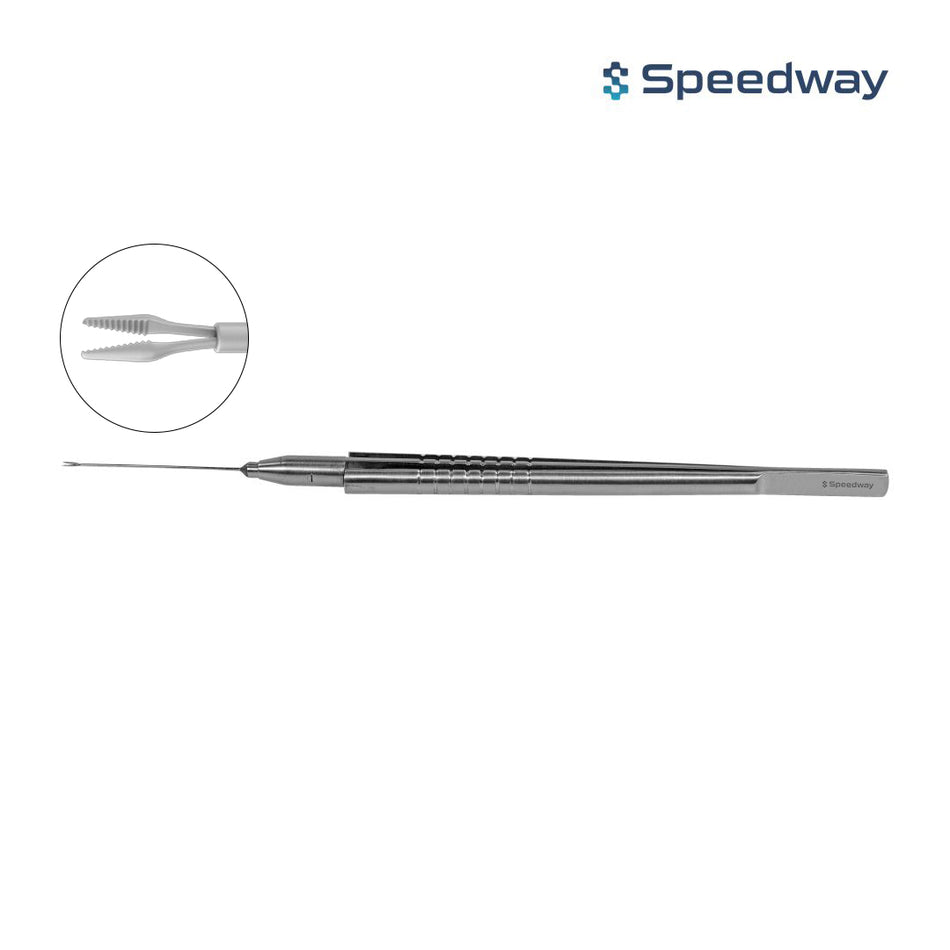 Speedway Vitreoretinal Serrated Forceps Straight 25G