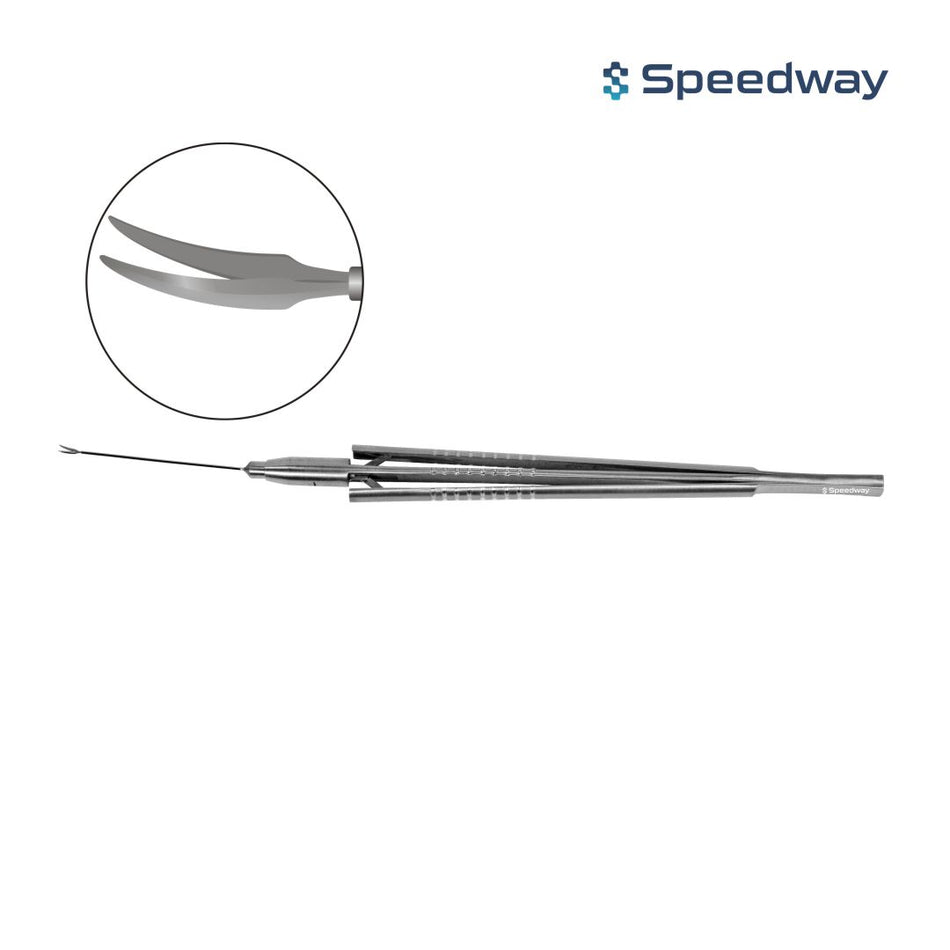 Speedway Vitreoretinal Curved Scissors Curved Shaft 23G